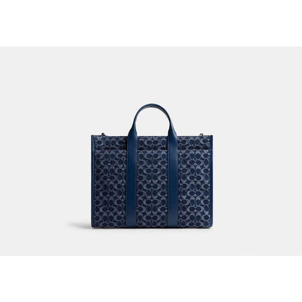 Wesley Tote In Signature Denim